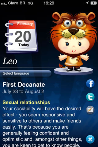 Horoskooppi HD screenshot